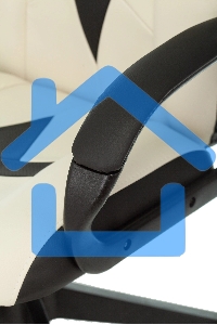 Кресло игровое Бюрократ Zombie 8 белый/черный, искусственная кожа, крестовина пластик