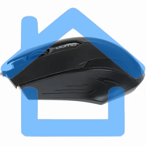 Мышь проводная Qumo Office M14 черный, 1000 dpi, USB, кнопки - 3