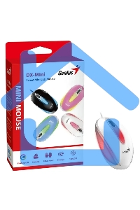 Мышь проводная Genius DX-Mini белый, 1000 dpi, USB, кнопки - 3