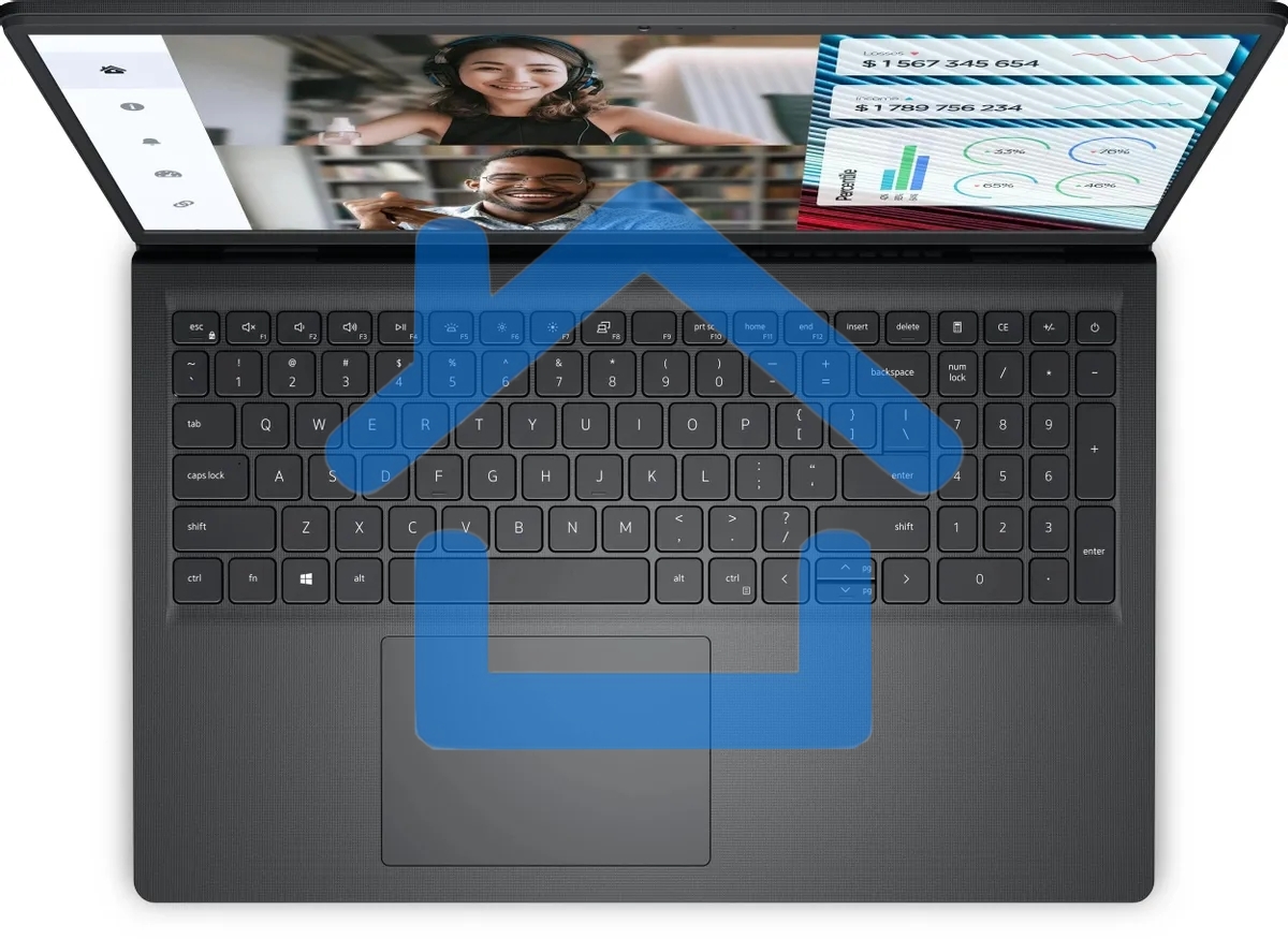 Ноутбук Dell Vostro 3520 Core i3 1215U 16Gb SSD 512Gb Intel UHD Graphics 15.6