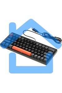 Клавиатура проводная Defender Black Raven GK-417, USB, черный