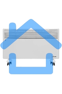 Конвектор электрический MTX CH-2000, белый, 2000 Вт, 25 м2, термостат