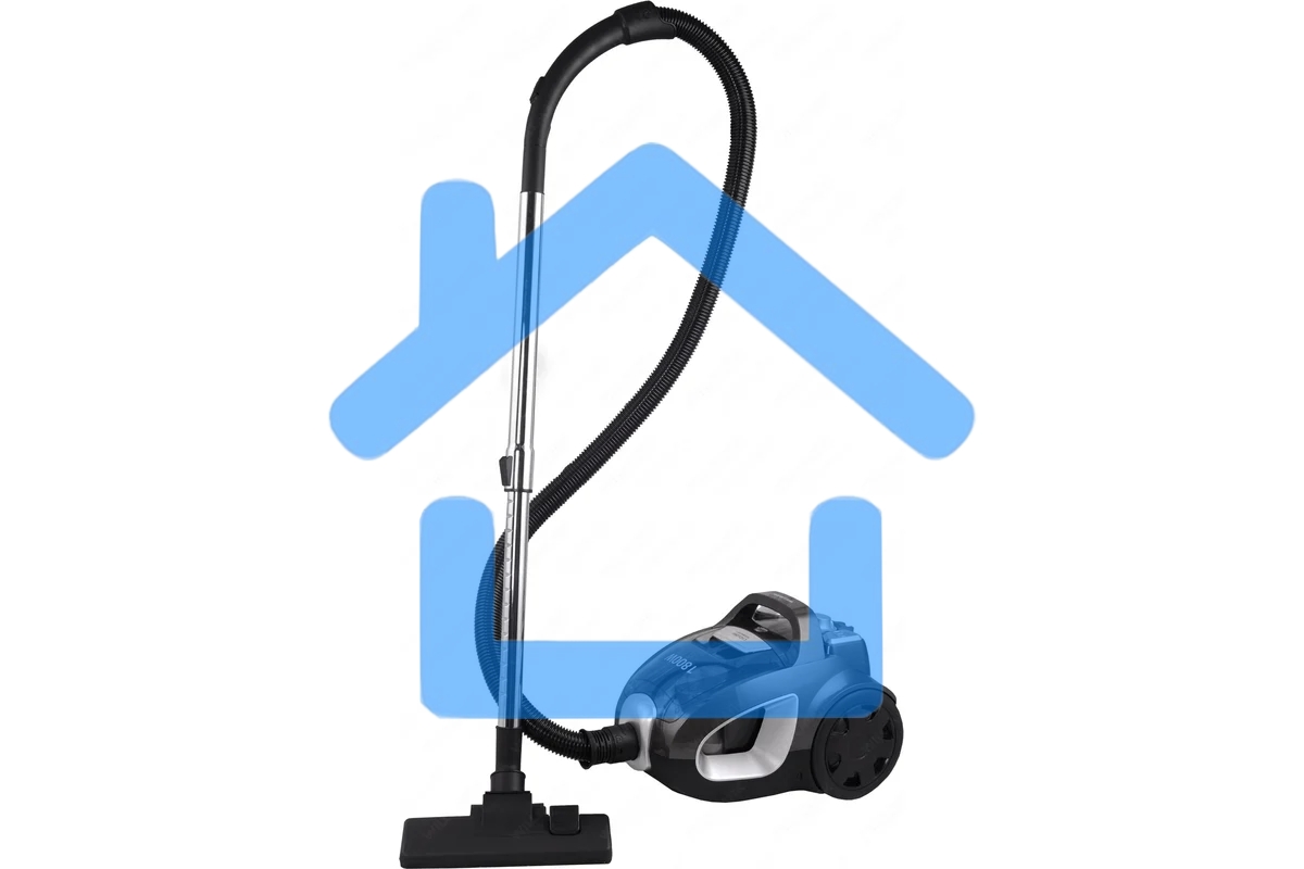 Пылесос Willmark VC-1865CY черно-серый, 380/1800 Вт, уборка сухая, пылесборник контейнер 2 л