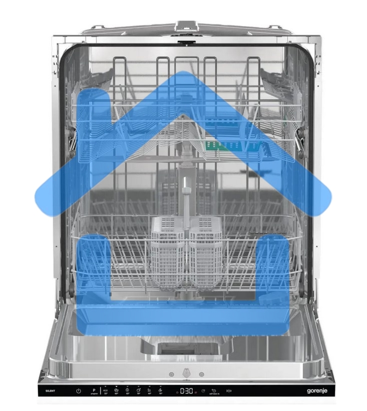 Встраиваемая посудомоечная машина Gorenje GV642E90, черный, 59.8 см, 13 компл., 47 дБ, класс A++