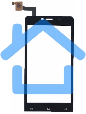 Сенсорное стекло (тачскрин) для Micromax Q370, черное