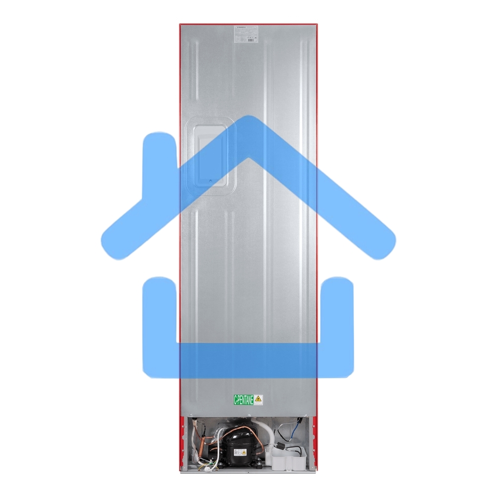 Холодильник Maunfeld MFF200NFR Inverter красный двухкамерный инвертор 271/106л морозилка снизу