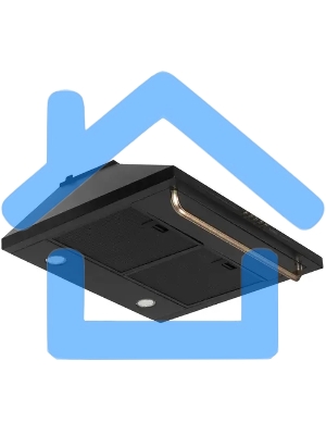 Вытяжка каминная Gorenje WHC63CLB черный/золотистый, 60 см, 650 куб. м/ч, 70 дБ