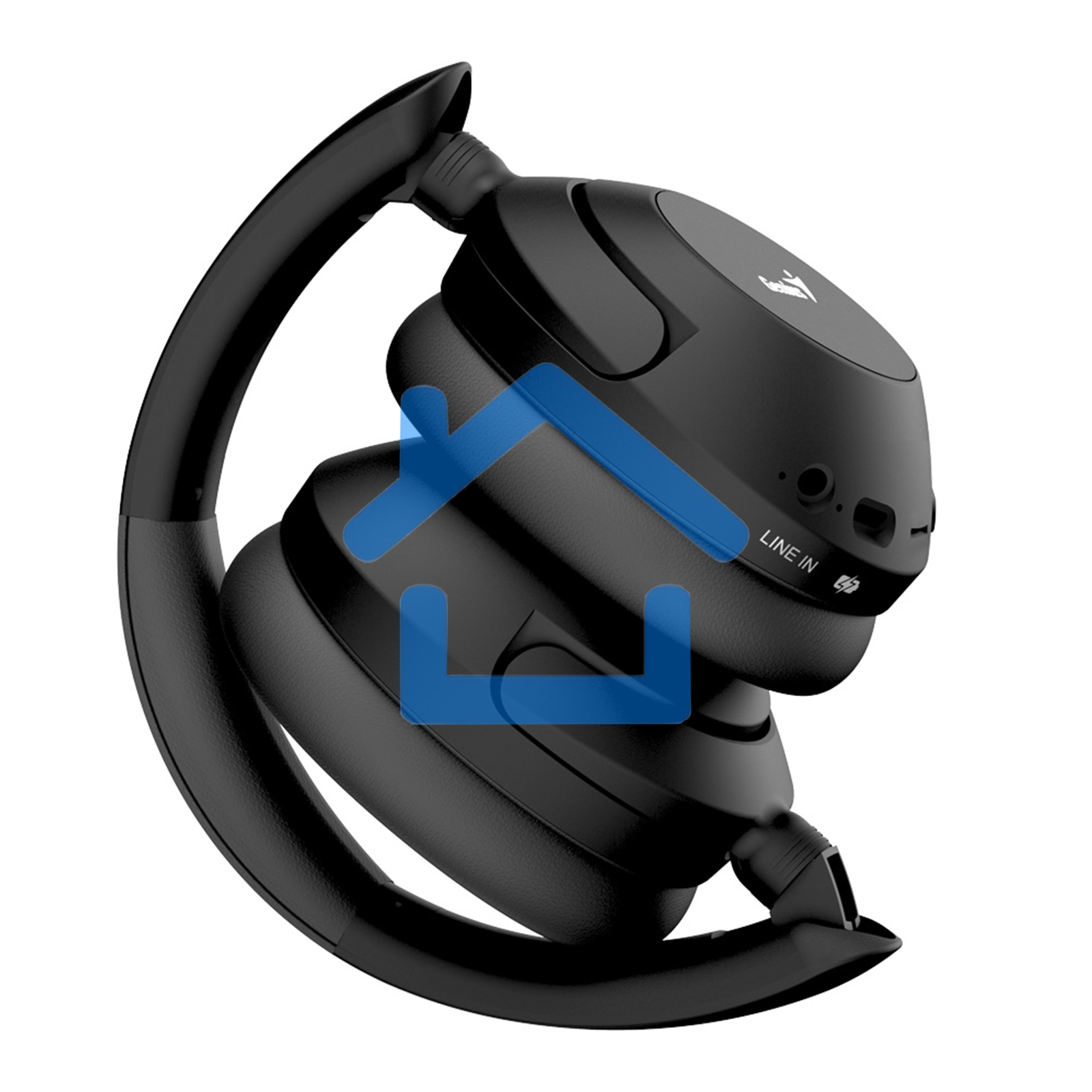 Наушники Genius HS-810BT, подключение Bluetooth, 3.5мм, зарядка Type-C, время работы до 8 часов, размеры 175 x 185.4x 84.7мм. черный