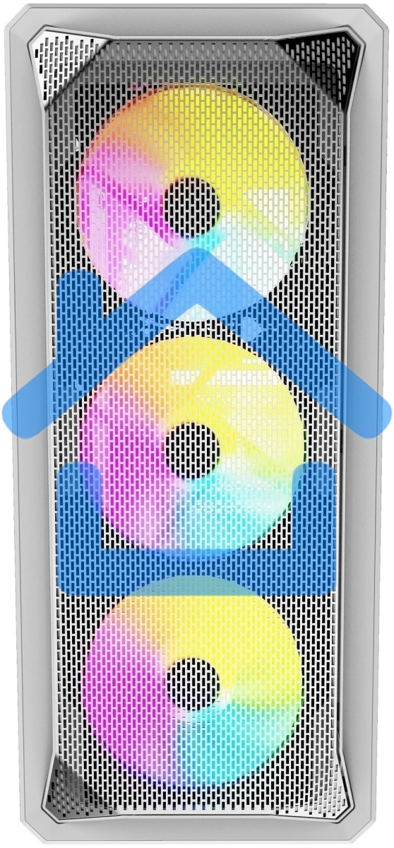 Компьютерный корпус Powercase Mistral Z4 White, Tempered Glass, Mesh, 4x 120мм 5-color LED fan, белый, ATX (CMIZW-L4)