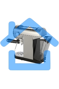 Кофеварка рожковая LEONORD LE-1749 (108134) черный/стальной, исп. кофе - молотый, 0,8 л, 1360 Вт, 20 бар