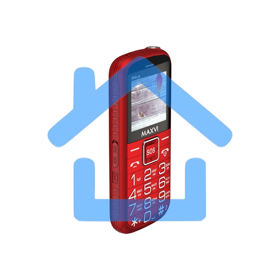 Мобильный телефон Maxvi B5ds up red. 