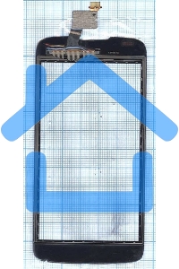 Сенсорное стекло (тачскрин) для Acer Liquid Gallant Duo E350, черное