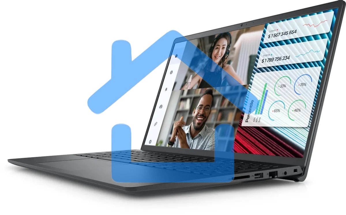 Ноутбук Dell Vostro 3520 Core i3 1215U 16Gb SSD 512Gb Intel UHD Graphics 15.6