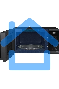 Микроволновая печь Samsung MS23DG4504AGBW черная сталь, 23 л, 800 Вт, переключатели - кнопки/поворотный механизм