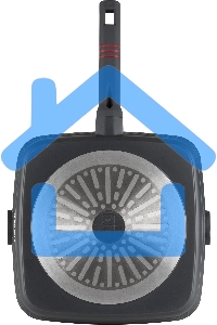 Сковорода Rondell Stripes RDA-1616 квадратная 28см покрытие: Xylan Plus ручка несъемная (без крышки) серый