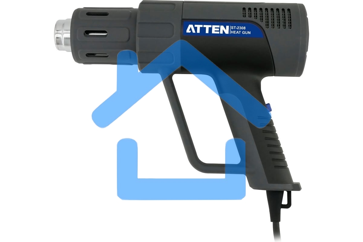 Ручной цифровой термофен Atten ST-2308 230В, 2100 Вт, 50-650℃, светодиодное меню