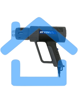 Ручной цифровой термофен Atten ST-2308 230В, 2100 Вт, 50-650℃, светодиодное меню