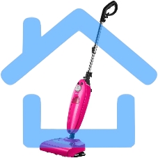 Швабра паровая Kitfort КТ-3940 1500Вт розовый/черный