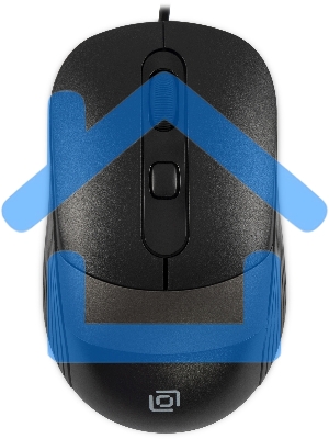 Мышь проводная Oklick 310M черный/серый, 2400 dpi, USB, кнопки - 4