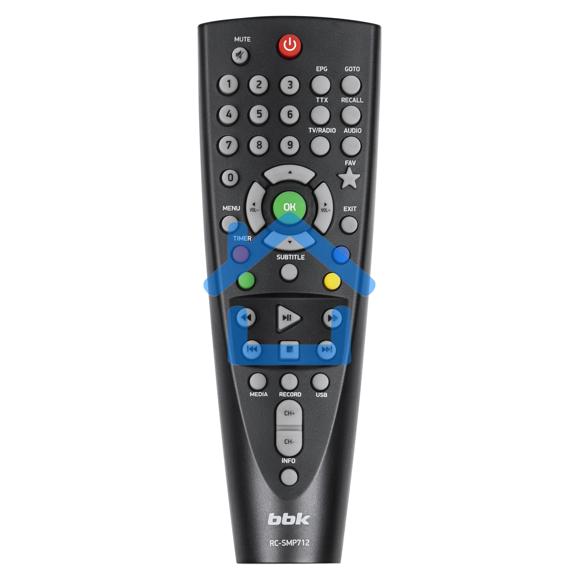 Ресивер BBK SMP025HDT2 черный