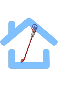 Вертикальный пылесос HOMESTAR HS-1027 красный (105873)