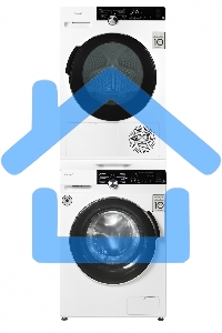 Сушильная машина Weissgauff WD 599 DC Inverter Heat Pump белый, 9 кг, сушка - тепловой насос, программ - 14, 59.5 x 84.5 x 64 см