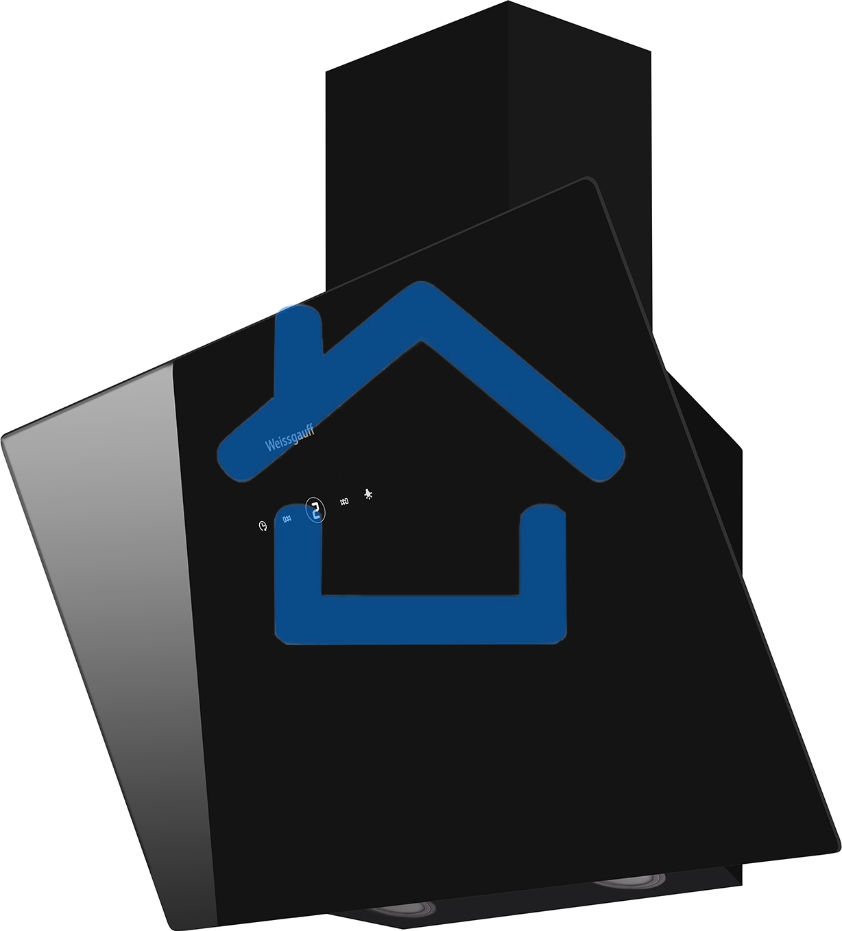 Вытяжка наклонная Weissgauff Tau 60 TC BL черный, 60 см, 1000 куб. м/ч, 49 дБ