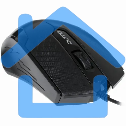 Мышь проводная Qumo Office M14 черный, 1000 dpi, USB, кнопки - 3