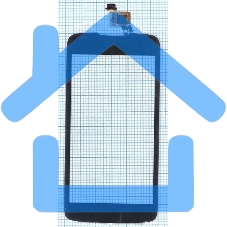 Сенсорное стекло (тачскрин) для Acer Liquid Gallant Duo E350, черное