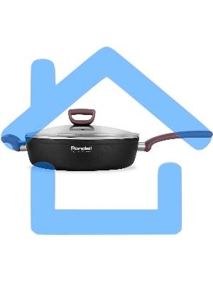Сотейник Rondell Fest RDA-1526 d=28см (с крышкой) черный