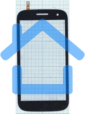Сенсорное стекло (тачскрин) для Micromax Canvas HD A116, черное