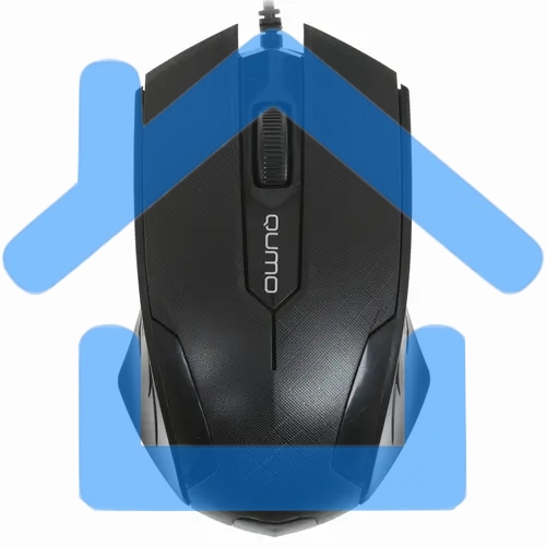 Мышь проводная Qumo Office M14 черный, 1000 dpi, USB, кнопки - 3