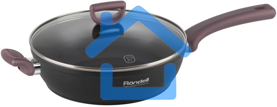 Сотейник Rondell Fest RDA-1526 d=28см (с крышкой) черный