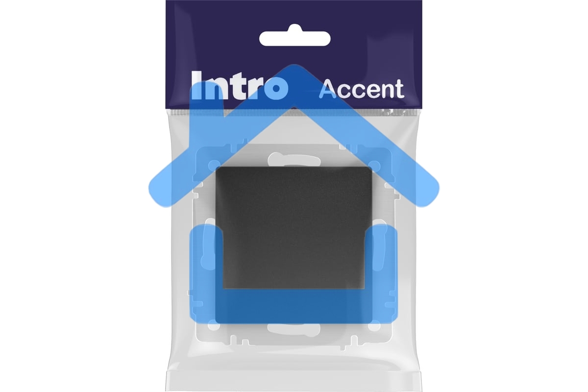 Выключатель Intro Accent 6-101-05 10А-250В IP20 СУ AL/CU антрацит Б0063458
