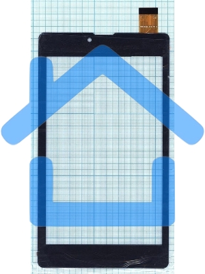 Сенсорное стекло (тачскрин) для Digma Plane 7535E WJ1339-FPC V1.0 черное