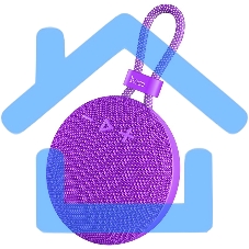 Портативная колонка круглая HOCO BS60 фиолетовый