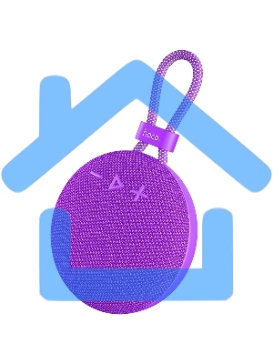 Портативная колонка круглая HOCO BS60 фиолетовый