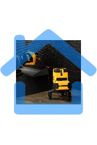 Лазерный уровень LX 05 Red, 20 м, 635 нм, акк. Li 5200 mAh, резьба 5/8