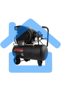 Компрессор поршневой Парма K-1500/24КМ масляный 198л/мин 24л 1500Вт серый/черный