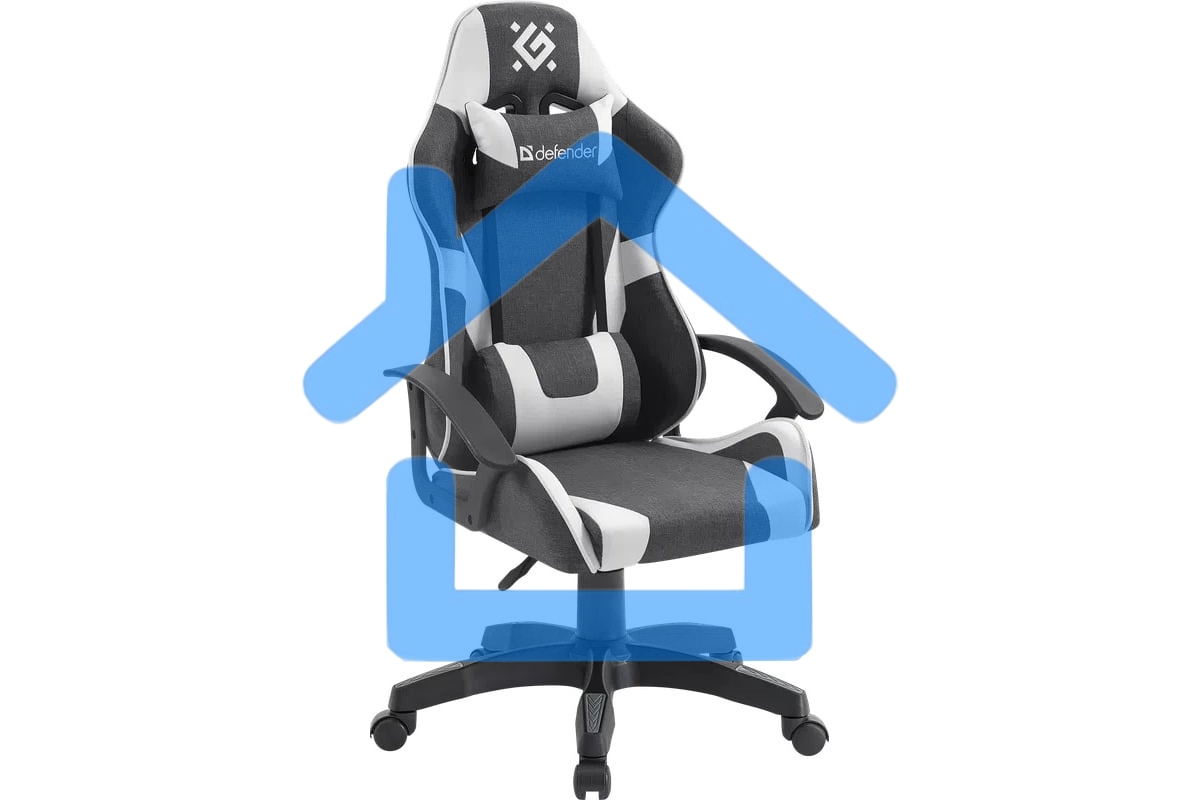 Кресло игровое Defender IBIS GREY/WHITE 64043