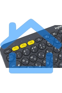 Клавиатура Logitech K380 беспроводная, Bluetooth, темно-серый