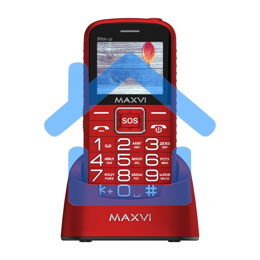 Мобильный телефон Maxvi B5ds up red. 