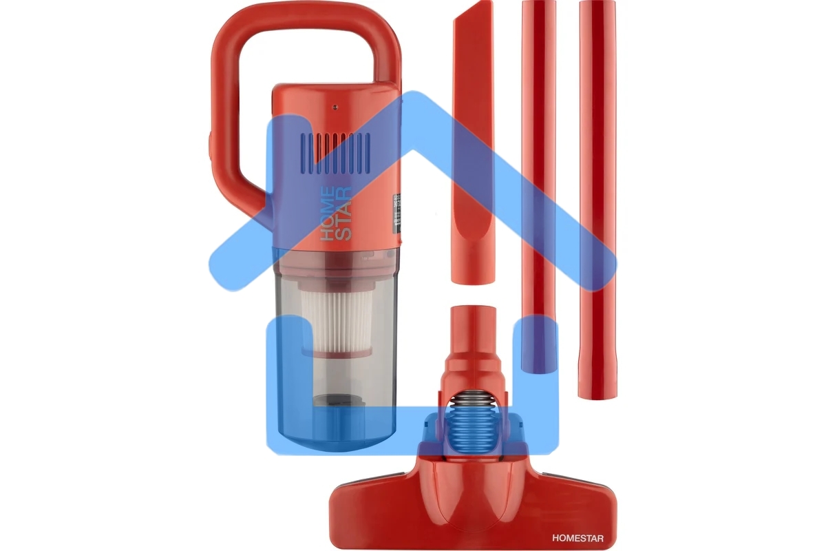 Вертикальный пылесос HOMESTAR HS-1027 красный (105873)