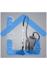 Пылесос Kraft KF-KVC2306 серебристый, 400/2300 Вт, уборка сухая, пылесборник контейнер, 2.5 л