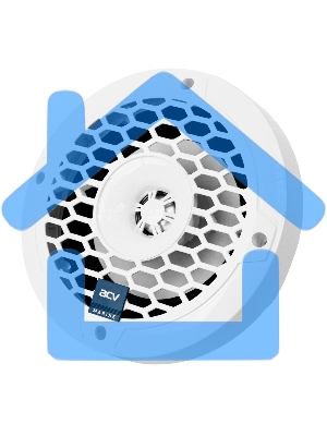 Колонки автомобильные ACV Marine M6 белый 70Вт 87дБ 16.5см (6 1/2дюйм) (ком.:2кол.) коаксиальные двухполосные