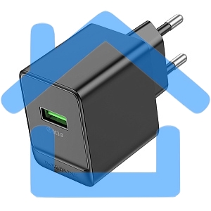 Сетевое зарядное устройство BOROFONE (6941991104732) BAS12A 1USB 3.0A QC3.0 18W черный