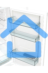 Встраиваемый холодильник Gorenje NRKI418FA0 белый, двухкамерный, 180/68 л., морозилка снизу, No Frost