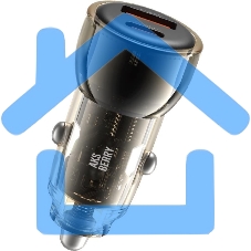 Автомобильное зарядное устройство AKSBERRY (6900286350018) X101 TYPE-C(30w)+USB-A(30W), черный