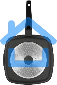 Сковорода-гриль Rondell Craft RDA-1485, 28см, 28x28, антипригарное покрытие, черный