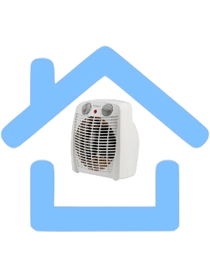 Тепловентилятор Rexant 60-0033, белый, 2000 Вт, 20 м2, термостат